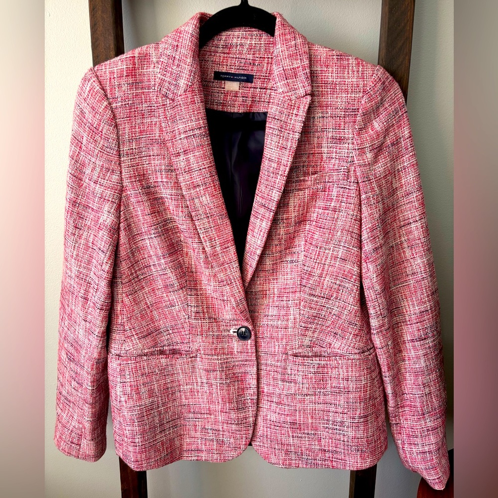 NWT Tommy Hilfiger Women's Tweed Blazer